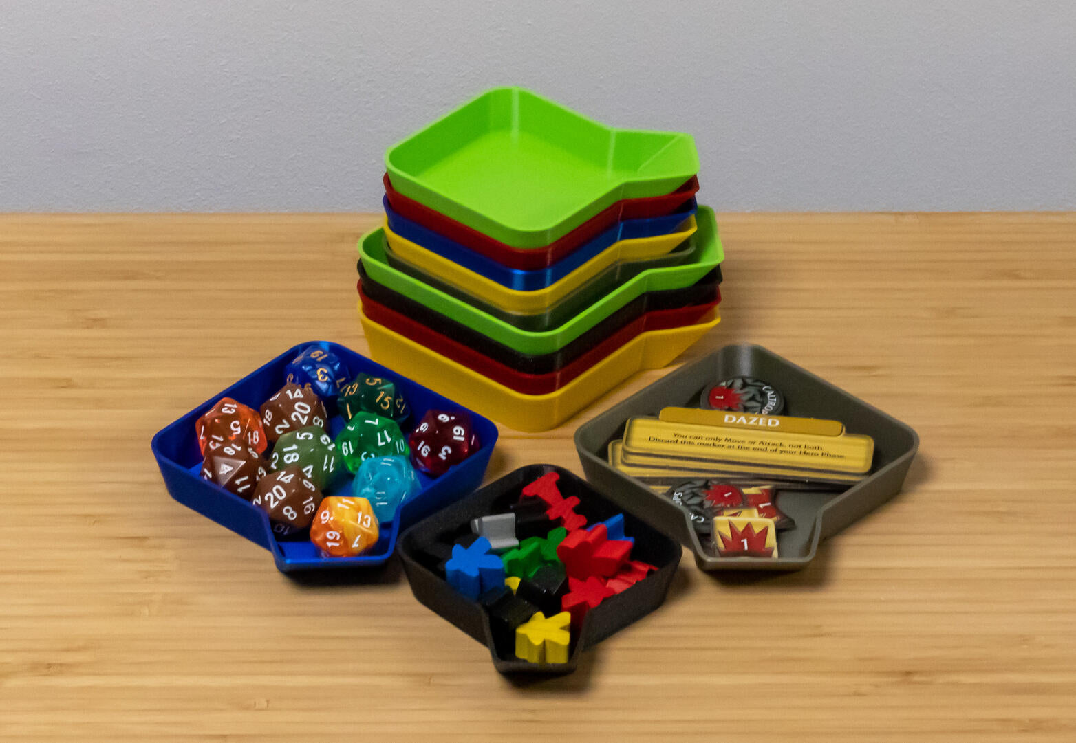 Stapelbare Schälchen für Brettspiele • Boardgame Trays