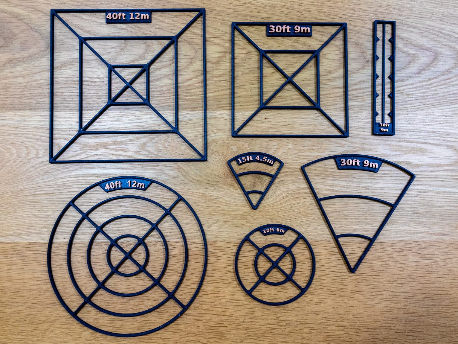Zauber Marker • Spell Templates • AoE • Dungeons and Dragons • Tabletop