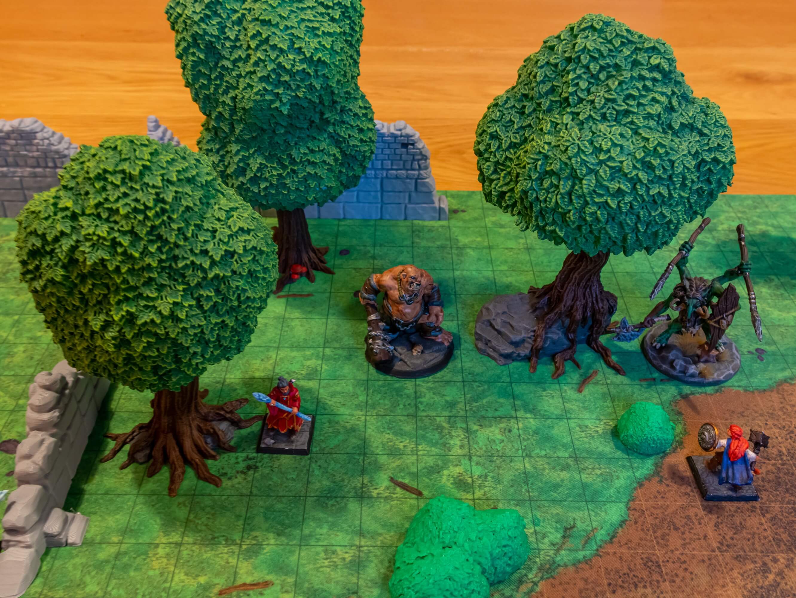 Bäume Scatter Terrain für DnD / TTRPGs  • Tabletop Terrain Miniatures • Dungeons & Dragons Map • RPG Tree Props