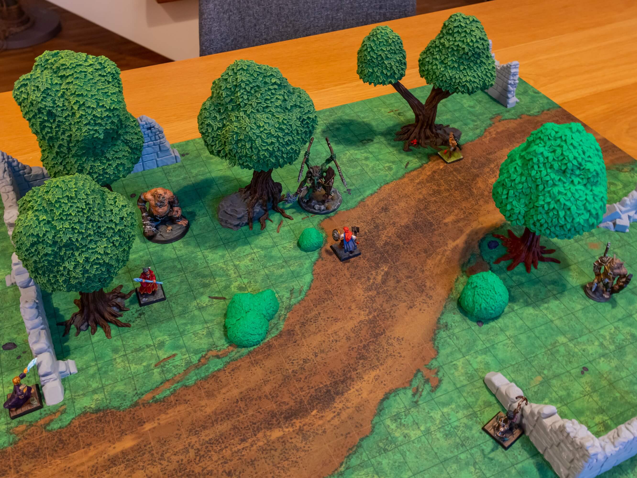 Bäume Scatter Terrain für DnD / TTRPGs  • Tabletop Terrain Miniatures • Dungeons & Dragons Map • RPG Tree Props