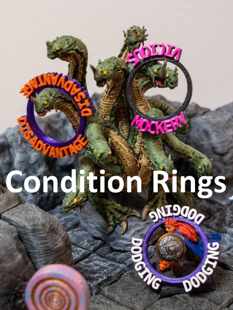 Condition Ringe • Dungeons and Dragons (DnD) • Condition Marker Rings